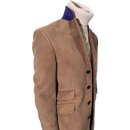 Chesterfield Mantel "Theo" aus Moleskin in Camel