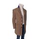 Chesterfield Mantel "Theo" aus Moleskin in Camel