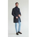 Chesterfield Mantel "Markus" aus Moleskin in Navy