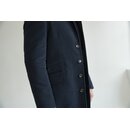Chesterfield Mantel "Markus" aus Moleskin in Navy