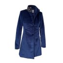 Gehrock "Coraly" aus Samt mit Seiden-Besatz in Blau