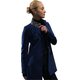 Gehrock "Coraly" aus Samt mit Seiden-Besatz in Blau