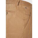 Chino "Trento" in Slim Fit aus Moleskin/ Camel