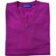 Pullover aus Cashmere 2Ply V-Neck in Beere