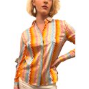 Hemd-Bluse "Marigold" aus Seide/El. in Multi-Color