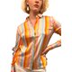 Hemd-Bluse "Marigold" aus Seide/El. in Multi-Color