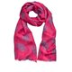 Wollschal "Flori" in Fuchsia/Grau