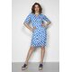 Kleid "Boss I need more money" in Criss Cross Royal-Blue