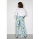 Hose "Go for it!" im Digital-Print   Mint/Creme