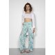 Hose "Go for it!" im Digital-Print   Mint/Creme