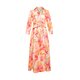 Kleid "Julene" in Maxi-L&auml;nge Peach/Gr&uuml;n/Pink M