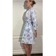 Kleid "Jule" mit Bl&uuml;ten-Print in Pastell-Blau