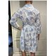 Kleid "Jule" mit Bl&uuml;ten-Print in Pastell-Blau