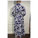 Kleid "Havanna New" mit Bl&uuml;ten/Bl&auml;tter Print in Navy
