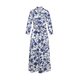 Kleid "Havanna New" mit Bl&uuml;ten/Bl&auml;tter Print in Navy