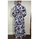 Kleid "Havanna New" mit Bl&uuml;ten/Bl&auml;tter Print in Navy