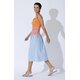 Kleid "Lazika"  mit Orangefarbener Bord&uuml;re