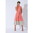 Kleid "Kyravita" in Colorblock Coral
