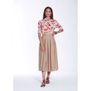 Rock "Kylie" aus Cotton u. Elasthan in Camel