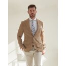 Jackett "Carlo" In Camel/Hellblau aus Wolle u....