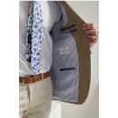 Jackett "Carlo" In Camel/Hellblau aus Wolle u. Seide