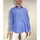 Bluse "Alisar" aus Leinen in Himmel-Blau