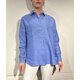 Bluse "Alisar" aus Leinen in Himmel-Blau