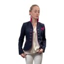 Blazer "Antonia" aus Leinen in Navy-Pink  /Made...