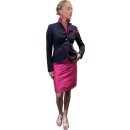 Blazer "Antonia" aus Leinen in Pink-Navy/ Made...