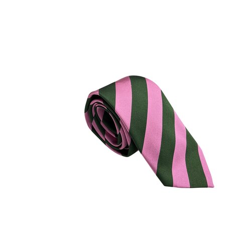 "Strisce di Blocco" in Oliv/Pink
