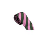 "Strisce di Blocco" in Oliv/Pink