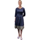 Kleid "Padexy" in Colorblock Marine/Khaki