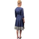 Kleid "Padexy" in Colorblock Marine/Khaki