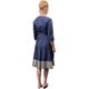 Kleid "Padexy" in Colorblock Marine/Khaki