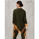 Dreiecks-Tuch "Olive-Marigold" aus Wolle u....