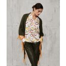 Dreiecks-Tuch "Olive-Marigold" aus Wolle u....