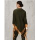 Dreiecks-Tuch "Olive-Marigold" aus Wolle u. Cashmere