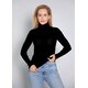 Rollkragen-Pullover "Whiley" in Schwarz
