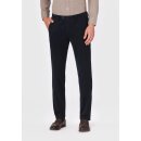 Chino "Trento" in Slim Fit aus Moleskin in Navy