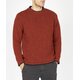 Rundhals-Sweater in Kupfer-Rot