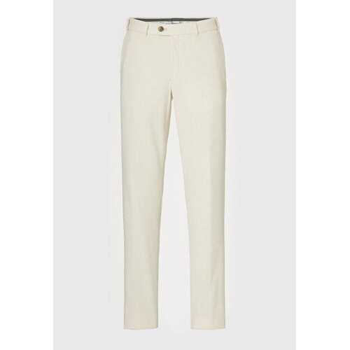 Chino "Tarent" aus Cord in Offwhite/ Slim-Fit