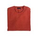 Lambswool-Pullover mit O-Neck in Farbe "Ember"