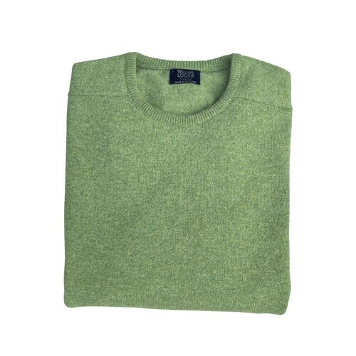 Lambswool-Pullover mit O-Neck in Farbe "Foliage"