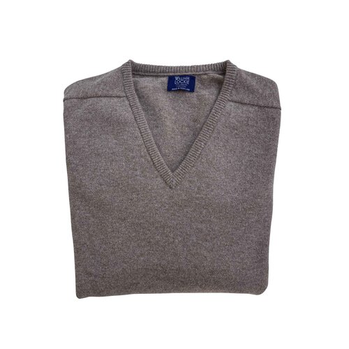 Lambswool-Pullover mit V-Neck in Farbe "Colt"