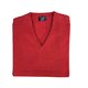 Lambswool-Pullover mit V-Neck in Farbe "Poppy Mel."