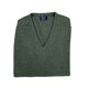 Lambswool-Pullover mit V-Neck in Farbe "Rosemary"