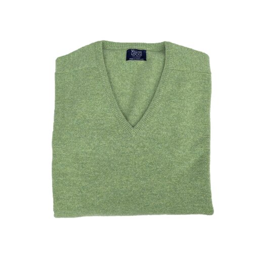 Lambswool-Pullover mit V-Neck in Farbe "Foliage"